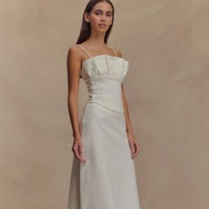 Meshki Cecilia Denim Corset and Skirt Set, Size S